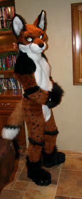 The suit is very closely tailored.  
