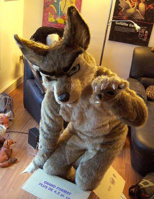 Snirf arrives and climbs out of his box

